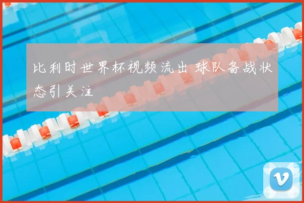 比利时世界杯视频流出 球队备战状态引关注